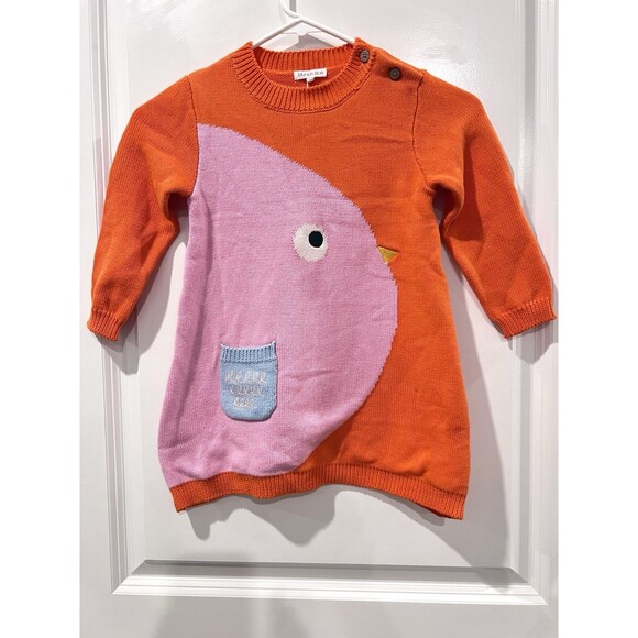 Munich Blue Baby Girl Infant Toddler Child Lot Of 3 Sweater Dresses 18-24 Months - Picture 11 of 16